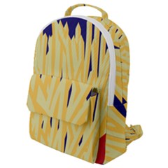 French Fries Potato Snacks Food Flap Pocket Backpack (small) by Simbadda