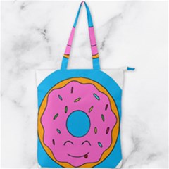 Donut Doughnut Dessert Clip Art Double Zip Up Tote Bag by Simbadda