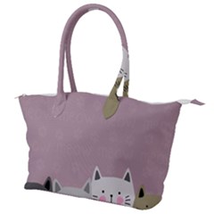 Cute Cats Canvas Shoulder Bag by Valentinaart