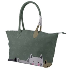 Cute Cats Canvas Shoulder Bag by Valentinaart