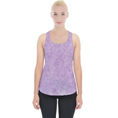 Lavender Elegance Piece Up Tank Top by retrotoomoderndesigns