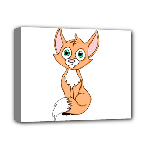 Foxy Roxy Deluxe Canvas 14  X 11  (framed) by retrotoomoderndesigns