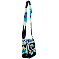 Blue And Yellow Tulip Shoulder Strap Belt Bag by okhismakingart