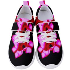 Pink And Red Tulip Women s Velcro Strap Shoes by okhismakingart