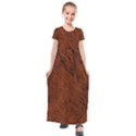 Fur Skin Bear Kids  Short Sleeve Maxi Dress View1