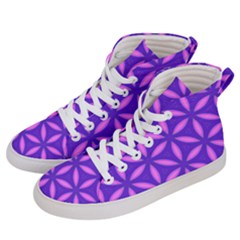 Pattern Texture Backgrounds Purple Men s Hi-top Skate Sneakers by HermanTelo