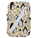 Hand Drawn Penguin Doodle Pattern Belt Pouch Bag (Large) View1