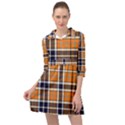 Tartans Yellow 34 Mini Skater Shirt Dress View1