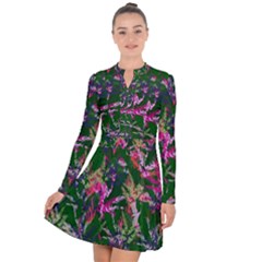 Vibrant Tropical Long Sleeve Panel Dress by Vaneshart