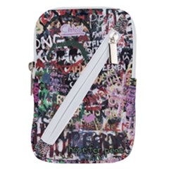 Graffiti Wall Background Belt Pouch Bag (small) by Vaneshart