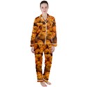 Mini pumpkins Satin Long Sleeve Pyjamas Set View1