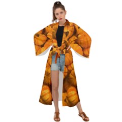 Mini Pumpkins Maxi Kimono by bloomingvinedesign