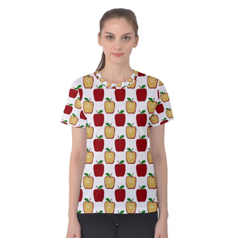 Apple Polkadots Women s Cotton Tee by bloomingvinedesign