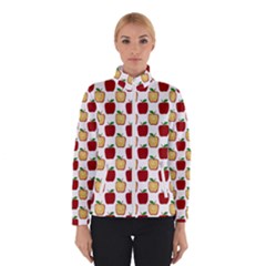 Apple Polkadots Winter Jacket by bloomingvinedesign