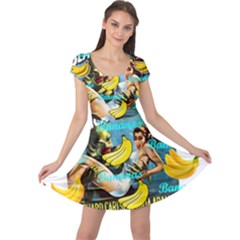 Creature From The Black Lagoon Bananas Cap Sleeve Dress by cypryanus