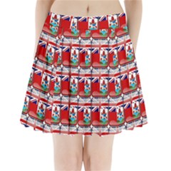 Flag Bermuda Pleated Mini Skirt by ArtworkByPatrick