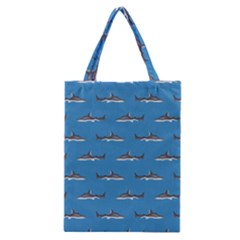 Shark Pattern Classic Tote Bag by bloomingvinedesign