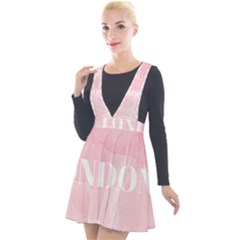 Paris Plunge Pinafore Velour Dress by Lullaby