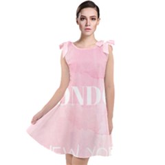 Paris, London, New York Tie Up Tunic Dress by Lullaby