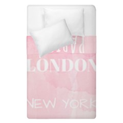 Paris, London, New York Duvet Cover Double Side (single Size) by Lullaby