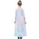 Pastel Eiffel s Tower, Paris Kids  Quarter Sleeve Maxi Dress View2