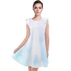 Pastel Eiffel s Tower, Paris Tie Up Tunic Dress by Lullaby