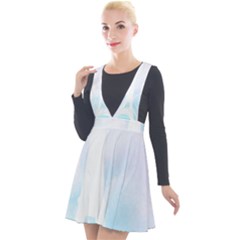 Pastel Eiffel s Tower, Paris Plunge Pinafore Velour Dress by Lullaby