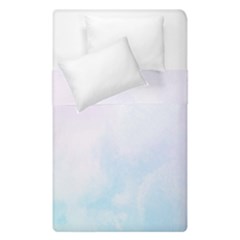 Pink Blue Blurry Pastel Watercolour Ombre Duvet Cover Double Side (single Size) by Lullaby