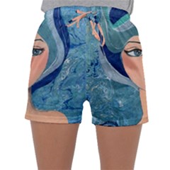 Blue Girl Sleepwear Shorts by CKArtCreations