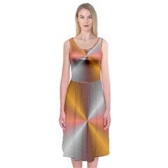 Abstract Easy Shining Midi Sleeveless Dress by Bajindul