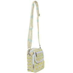 Lemonade Polkadots Shoulder Strap Belt Bag by bloomingvinedesign