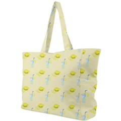 Lemonade Polkadots Simple Shoulder Bag by bloomingvinedesign