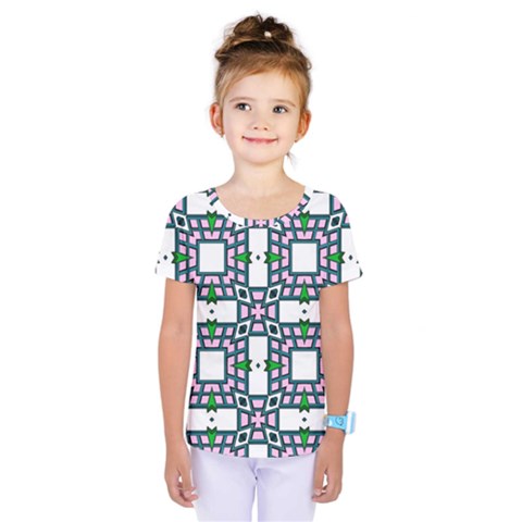 Backgrounds Texture Modern Pattern Kids  One Piece Tee by Simbadda