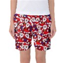 Nicholas Santa Christmas Pattern Women s Basketball Shorts View1