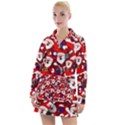 Nicholas Santa Christmas Pattern Women s Long Sleeve Casual Dress View1