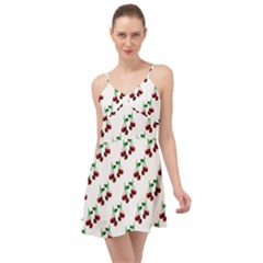 Cherries Pattern Summer Time Chiffon Dress by bloomingvinedesign
