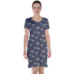 Sushi Pattern Short Sleeve Nightdress by bloomingvinedesign