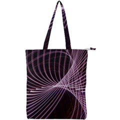 Light Sunlight Spiral Flower Line Color Electricity Circle Lightpaint Symmetry Shape  Macro   Double Zip Up Tote Bag by Vaneshart