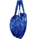 Blurred Star Snow Christmas Spark Giant Heart Shaped Tote View4