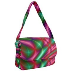 Background Fractal Shining Elegant Courier Bag by Wegoenart