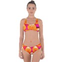 Pop Art Tennis Balls Criss Cross Bikini Set View1