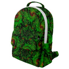 Art Artwork Fractal Digital Art  Green Flap Pocket Backpack (small) by Wegoenart