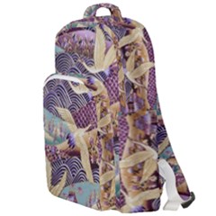 Textile Fabric Cloth Pattern Double Compartment Backpack by Wegoenart