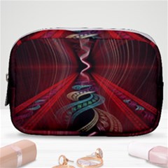 Patterns Red Abstract Make Up Pouch (small) by Vaneshart