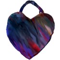 Abstract Paint Painting Watercolor Giant Heart Shaped Tote View2