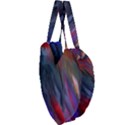 Abstract Paint Painting Watercolor Giant Heart Shaped Tote View3