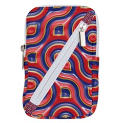 Pattern Curve Design Belt Pouch Bag (small) by Vaneshart