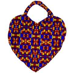 Abstract 25 Giant Heart Shaped Tote by ArtworkByPatrick