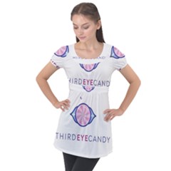 Igpic Puff Sleeve Tunic Top by thirdeyecandy