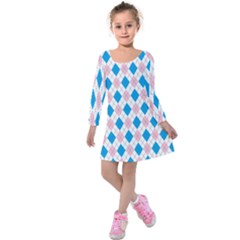 Argyle 316838 960 720 Kids  Long Sleeve Velvet Dress by vintage2030